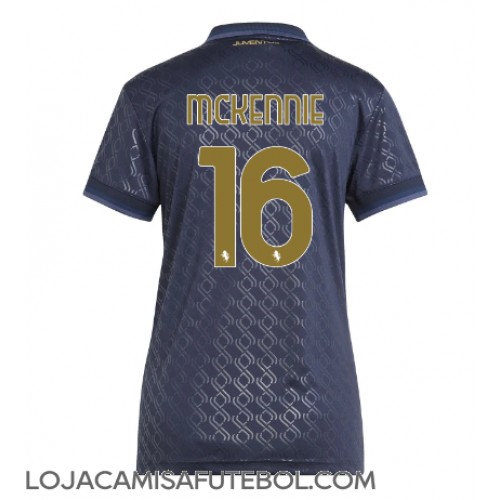 Camisa de Futebol Juventus Weston McKennie #16 Equipamento Alternativo Mulheres 2024-25 Manga Curta